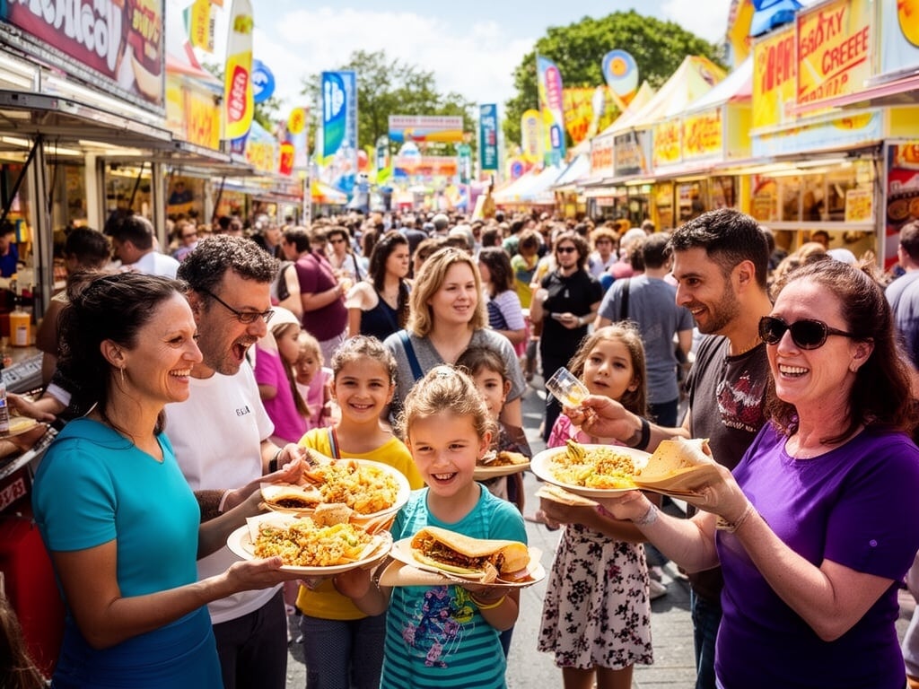 Community Festival - Vibrant street food scene